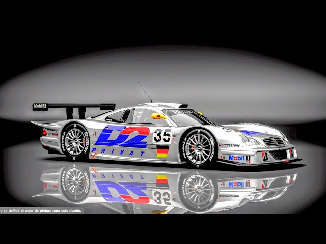 Gran Turismo 7 / Mercedes Benz CLK-LM #35 Le Mans 1998 / Trail