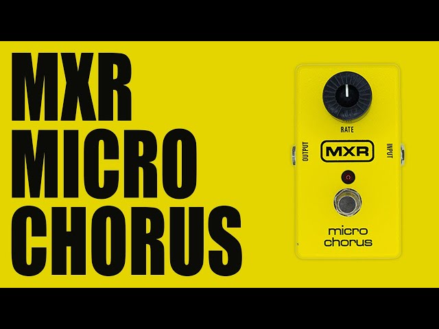 MXR - M148 Micro Chorus - Demo - YouTube