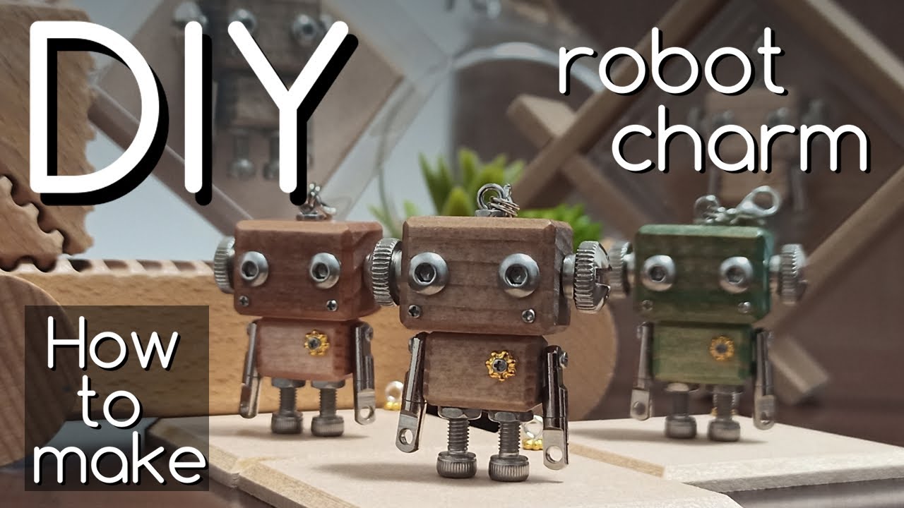 DIY】ロボットチャーム作ってみた/How to make robot charm