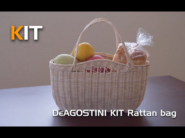 DeAGOSTINI社 隔週刊 籐でつくる小物とバッグ 38-42 輪違い飾りの