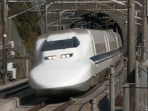 HD) 東海道新幹線 700系電車 のぞみ・ひかり・こだま号 (Shinkansen
