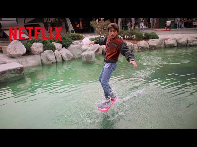 未来（2015年）の乗り物 - ホバーボードを乗りこなすマーティ | バック