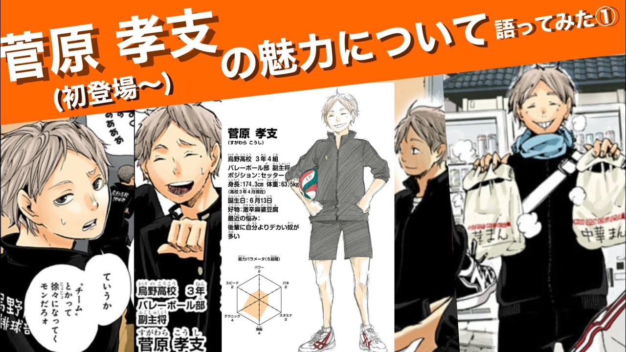 First episode only!!] Talking about the charm of Sugawara Koushi