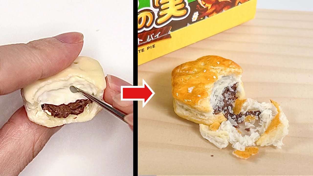 Fake Food Chocolate Pie - Polymer clay - YouTube