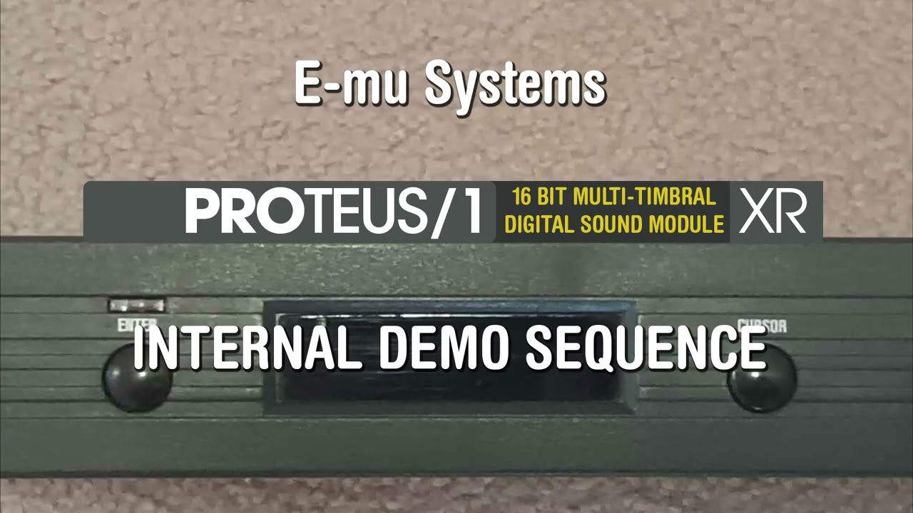 E MU Proteus/1 XR Pop Rock | Internal Demo Sequence (1989) - YouTube