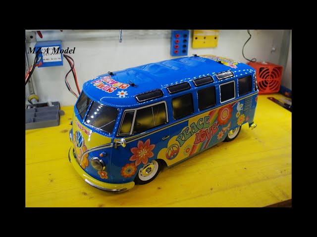 TAMIYA M05 L VOLKSWAGEN TYPE 2 T1 FLOWER POWER - YouTube