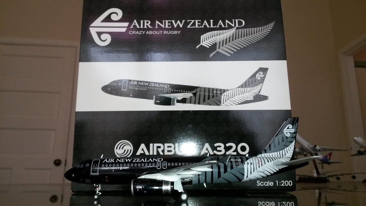 JC Wings 1:200 Air New Zealand A320 All Blacks livery Unboxing and