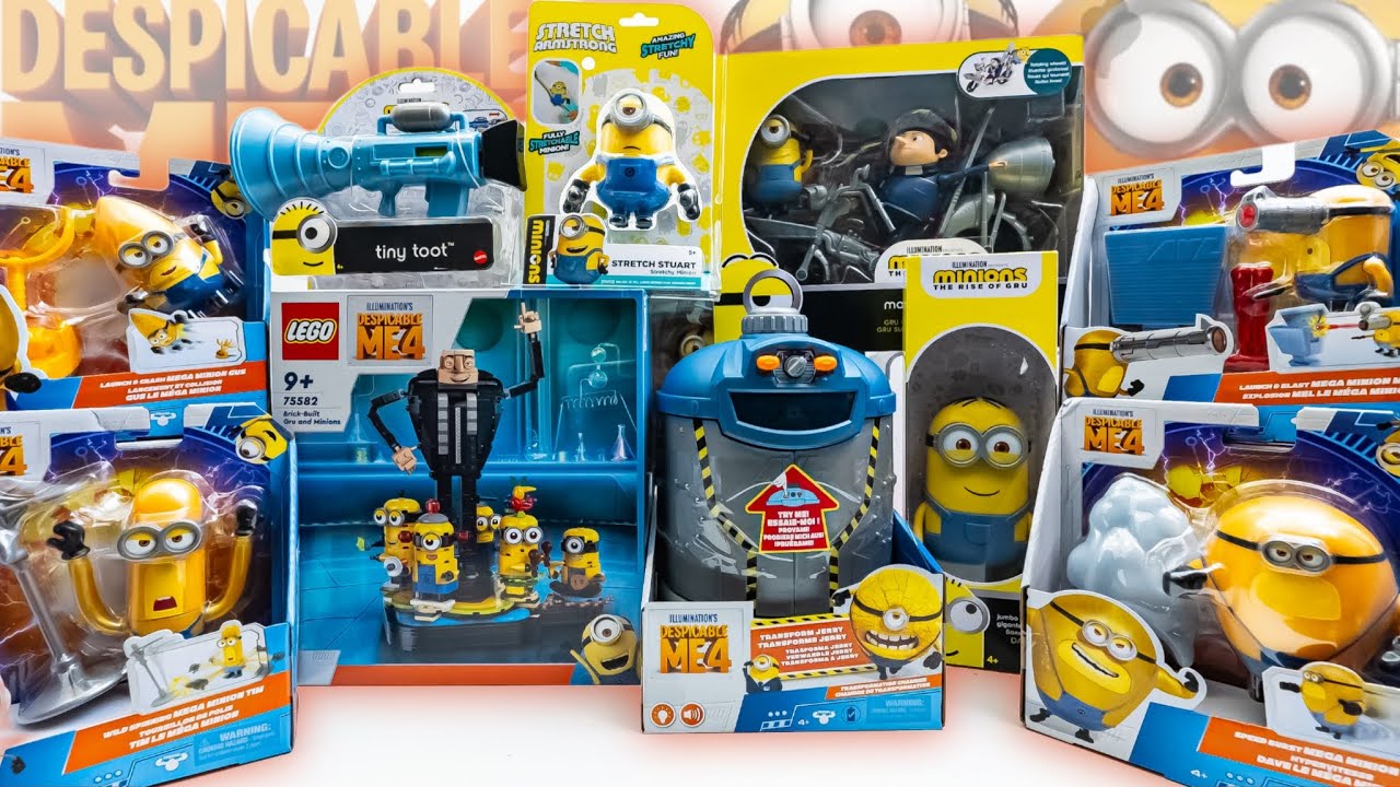 Despicable Me 4 Minions Movie Toys PLAYSET! - YouTube