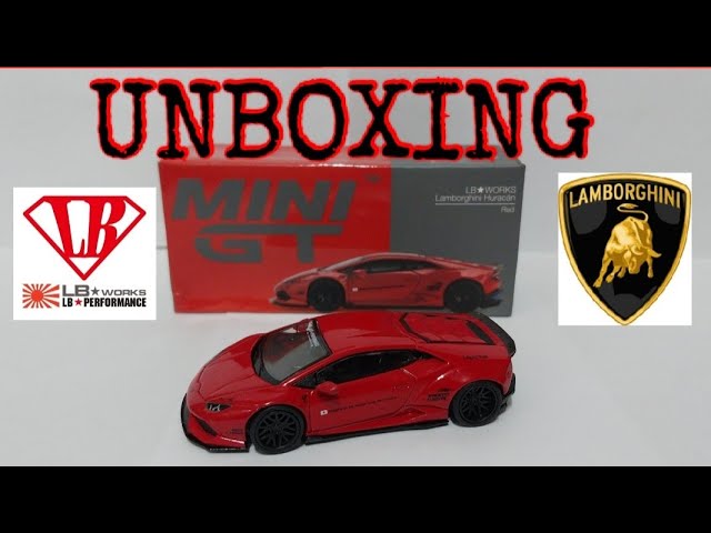 Unboxing Mini GT LB Works Lamborghini Huracan version 2 in red