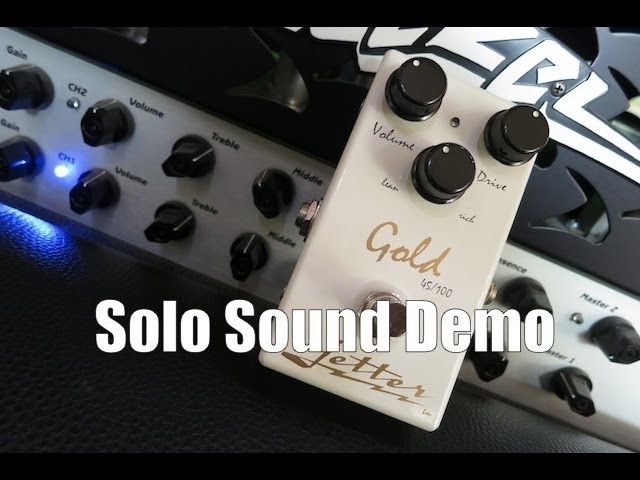 Jetter Gold 45/100 Overdrive Pedal - Solo Sound Demo - YouTube