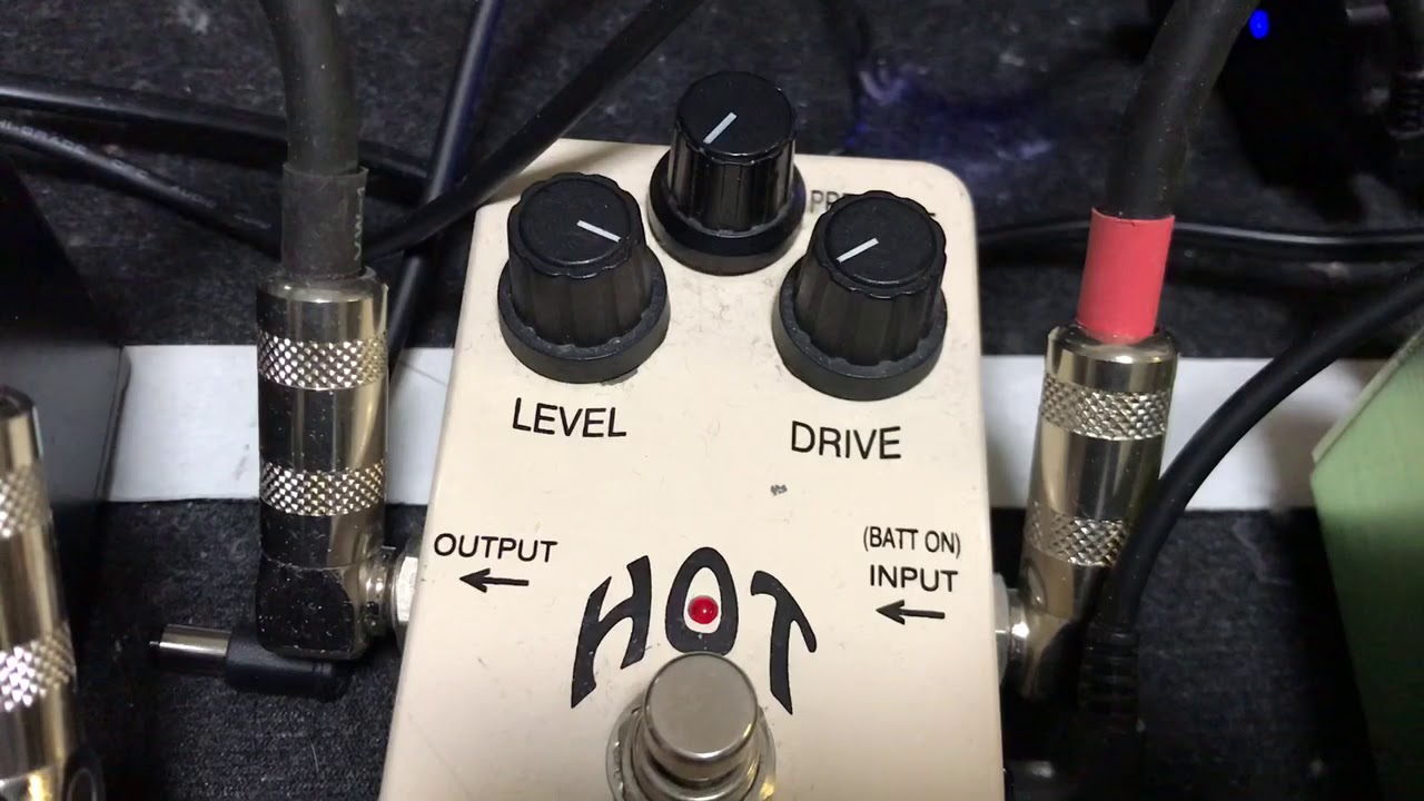 Crowther Audio HotCake 3knob 【HOT CAKE】 DRIVE0~5~8~10 でそれぞれ