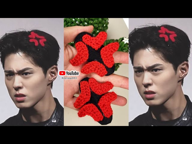 Park Bo-gum angry, hair clip, crochet with the easiest tutorial