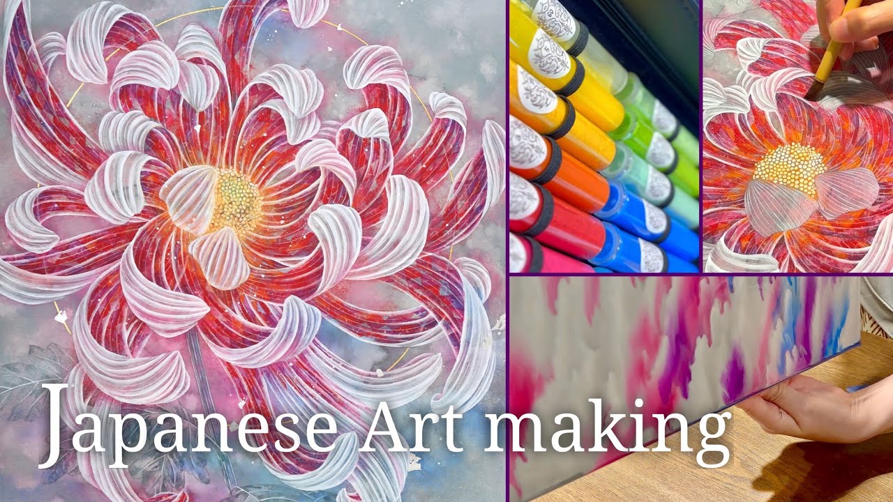 油絵】芝桜の海を旅する小舟 #art #oilpainting #oil #painter