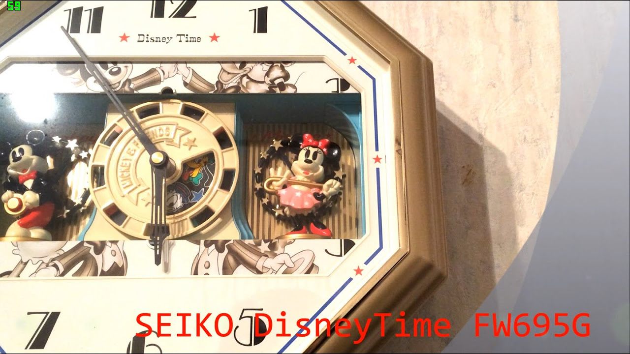 SEIKO DisneyTime FW695G 全曲[からくり時計] - YouTube