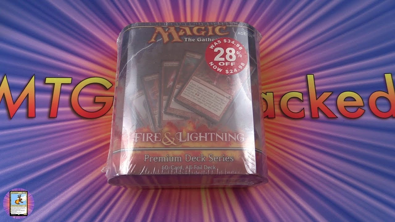 Unboxing a Fire & Lightning Premium Deck Series All-Foil Deck