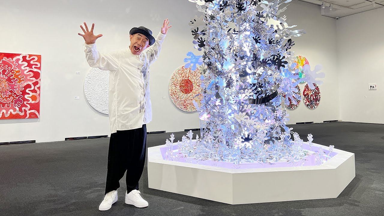 上野の森美術館「木梨憲武展 Timingー瞬間の光りー」 - YouTube