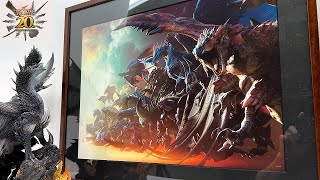 MH20周年】予想以上にモンスターハンター 20周年額装アートがすごい