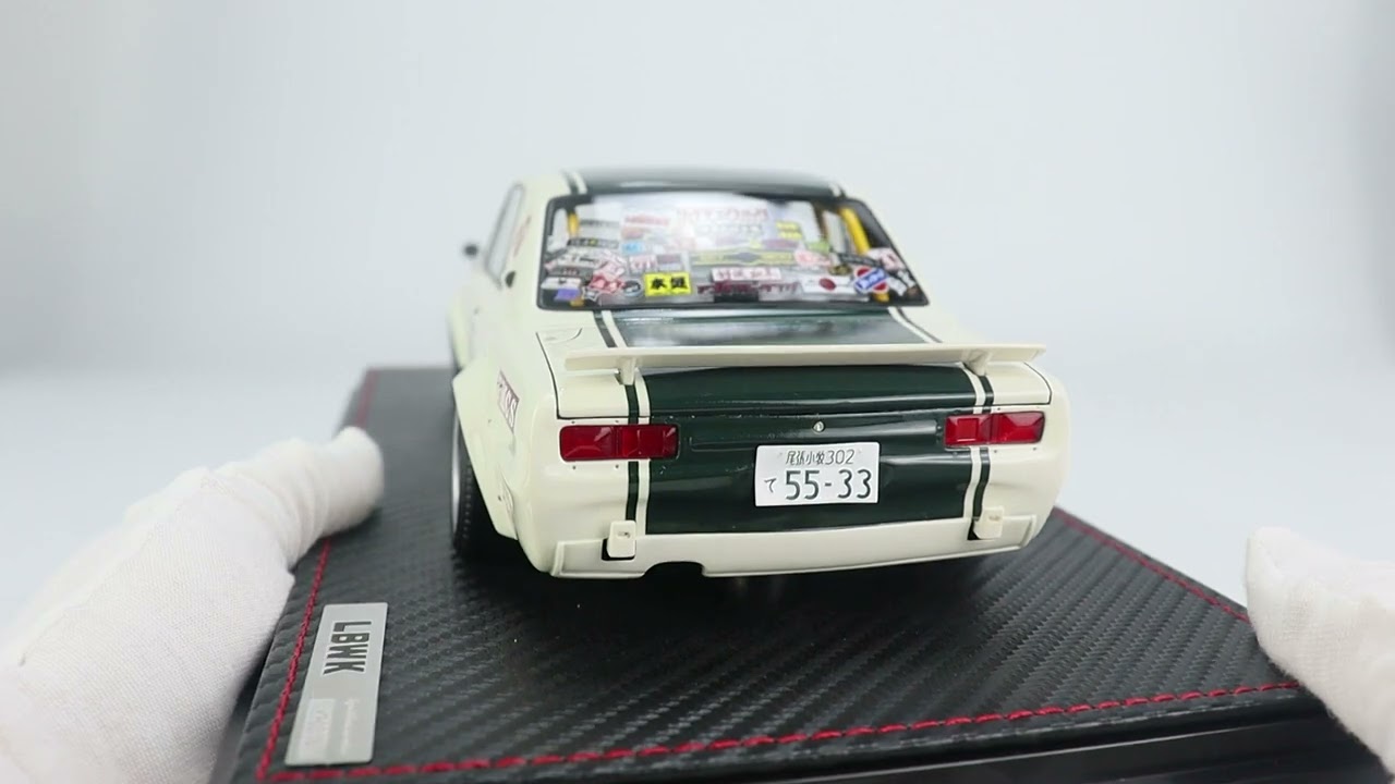 Ignition Model 1/18 LB-WORKS Charasuka 2Door White/Green With Mr