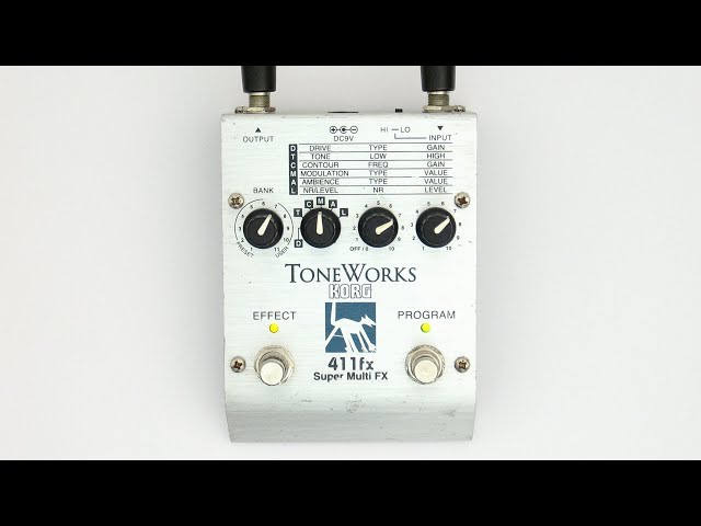 KORG ToneWorks 411fx Super Multi FX Demo - YouTube