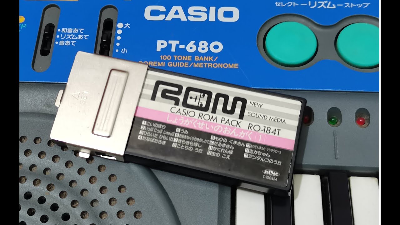 Casio ROM PACK RO-184T【しようがくせいのおんがく】PT-680 Auto Play