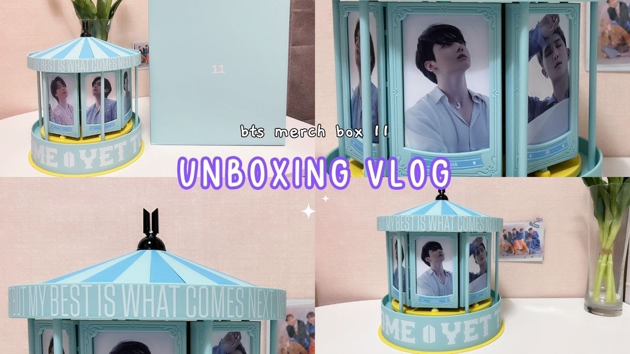 unboxing | bts merch box #11 YET TO COME music box & photocard set