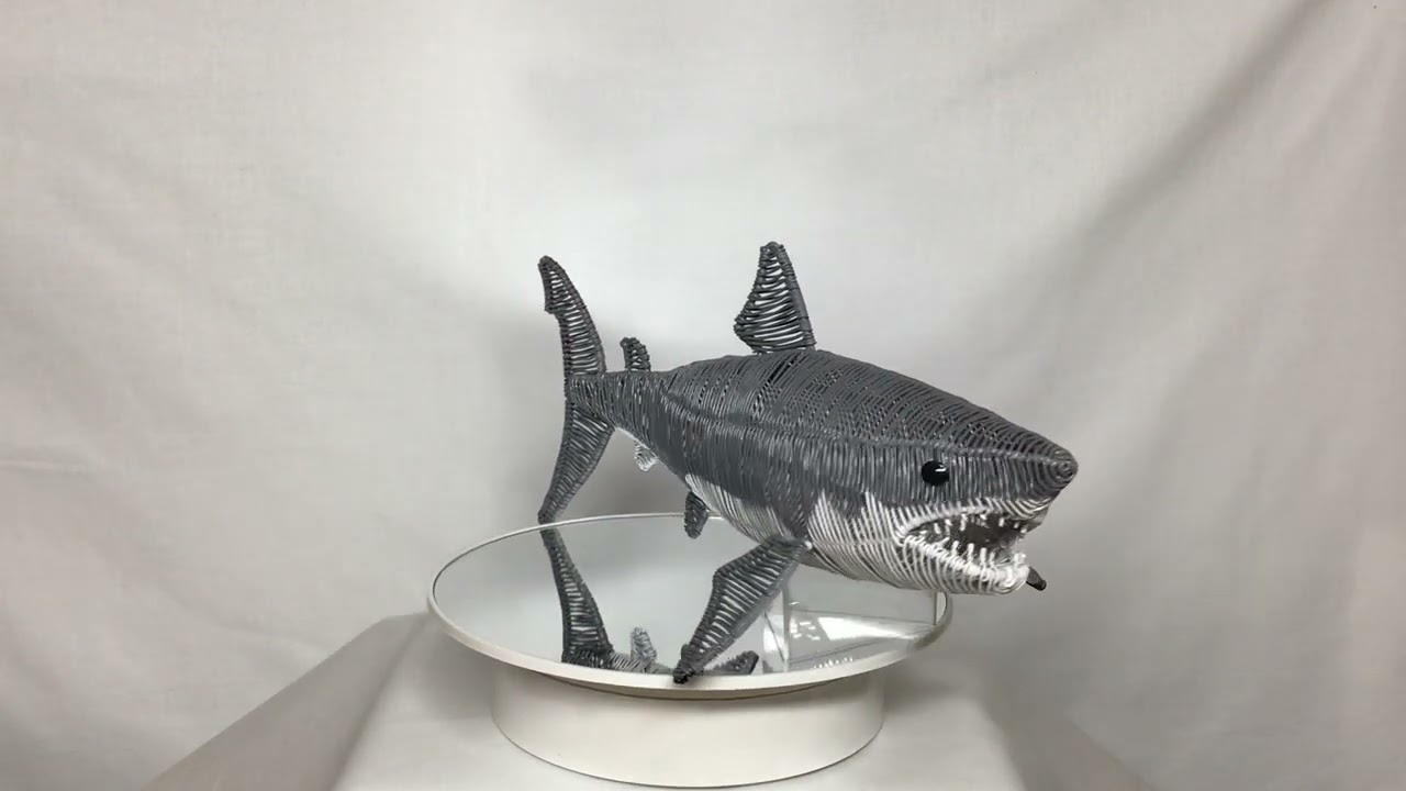 ホオジロザメ(立体ワイヤークラフト） - YouTube