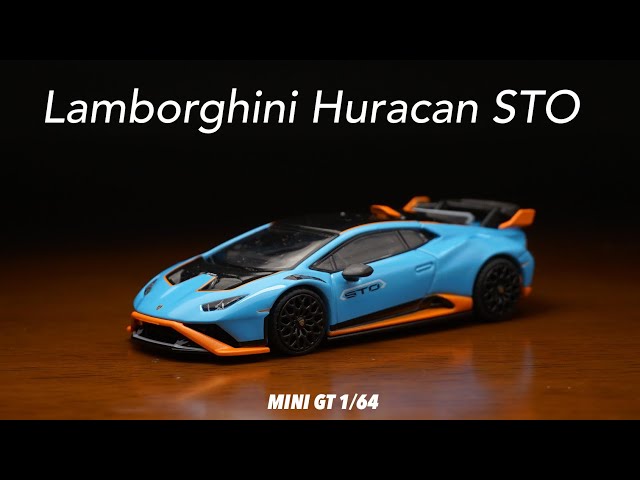 MINI GT 1/64 Lamborghini Huracan STO Blue Laufey - YouTube