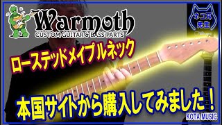 ギターパーツで超有名なWarmoth(ワーモス)本国サイトからネックを購入