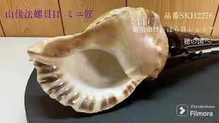 山伏法螺貝II ミニ匠 ほら貝 ホラ貝 - YouTube