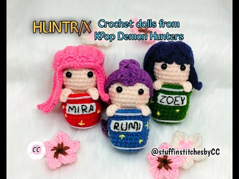 Amigurumi | HUNTR/X Crochet Dolls from KPop Demon Hunters - YouTube