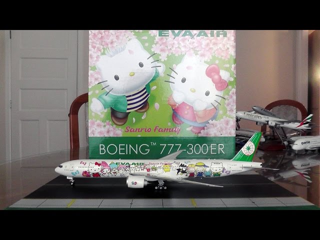 Phoenix/Eagle 1:200 EVA Air 777-300ER ''Hello Kitty'' Unboxing and