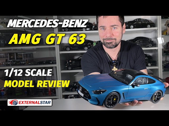 Unboxing: Mercedes-Benz AMG GT 63 (C192) 2023 Hyper Blue 1:12 by