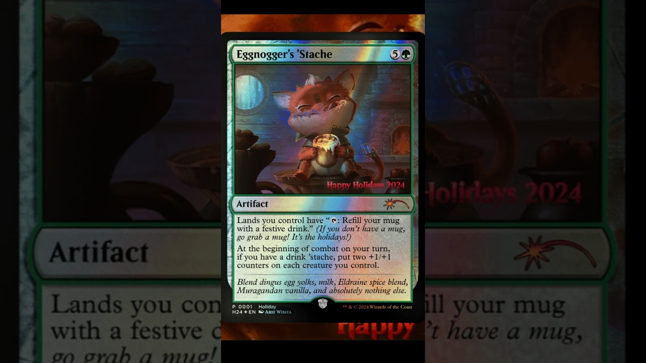 Eggnogger's 'Stache - Happy Holidays MTG 2024 - YouTube