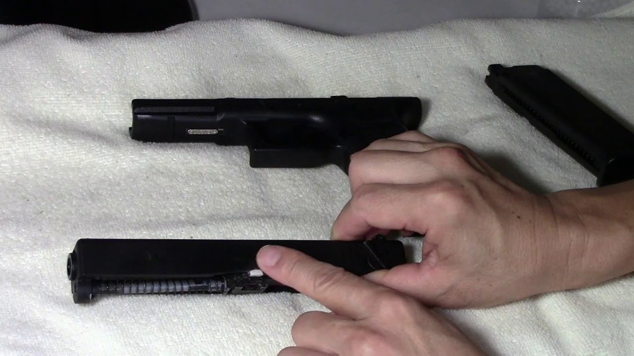 ノッチ削れ対策 GLOCK18Cのスライド補強 - YouTube
