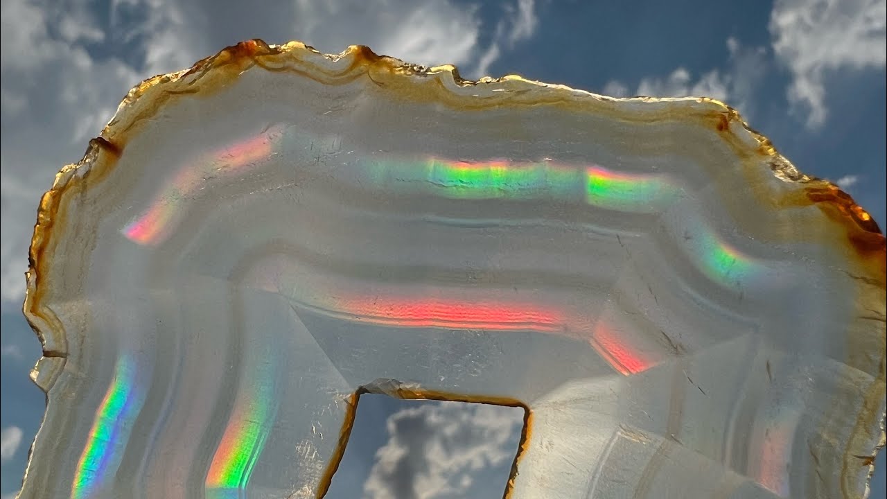 レインボーアゲート（アイリスアゲート） スライス | Sea gems