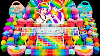 💖 HUNTRIX SHOWDOWN 💖 KPOP DEMON HUNTERS x SAJA BOY Rainbow Slime