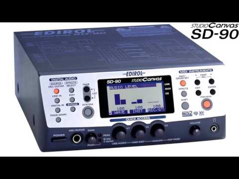 Rock Guitar & Organ Demo - Roland/Edirol SD-90 Studio Canvas Demo