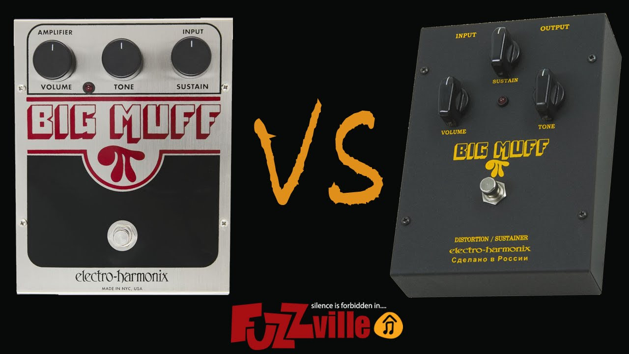 EHX Big Muff USA vs Russian Black - YouTube
