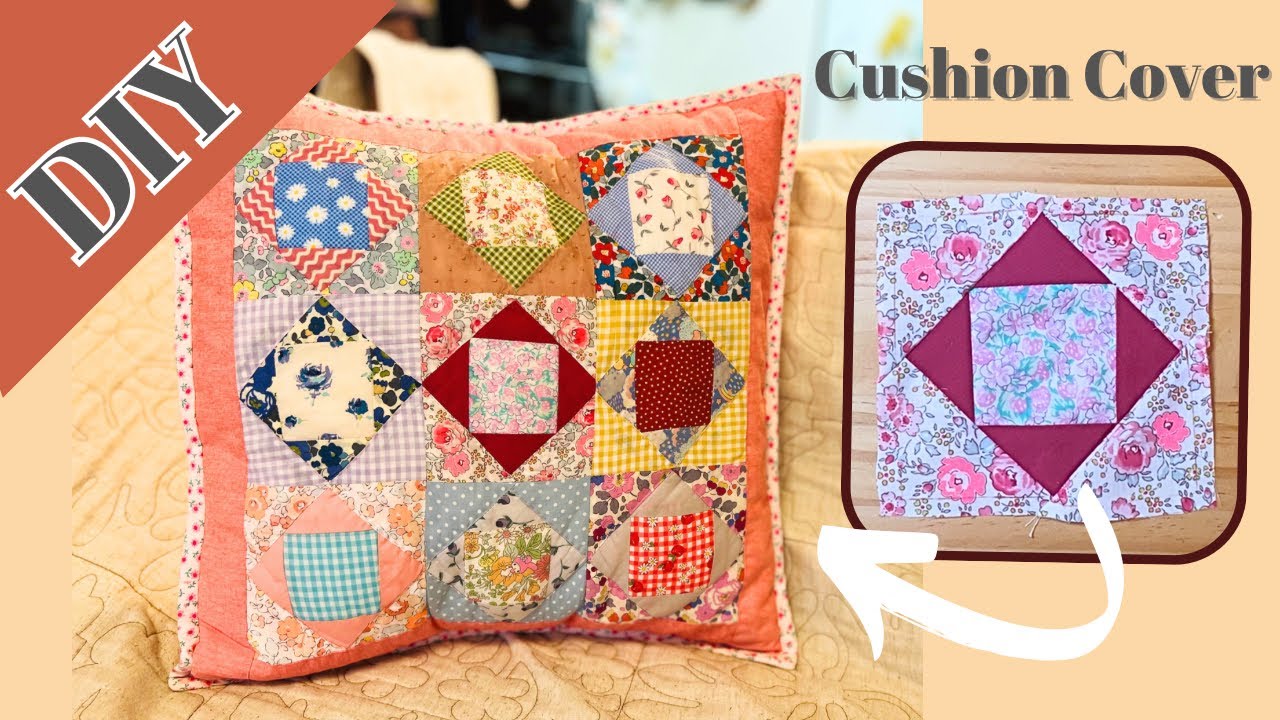 簡単！映える！パッチワーククッションカバー Cushion Cover - YouTube