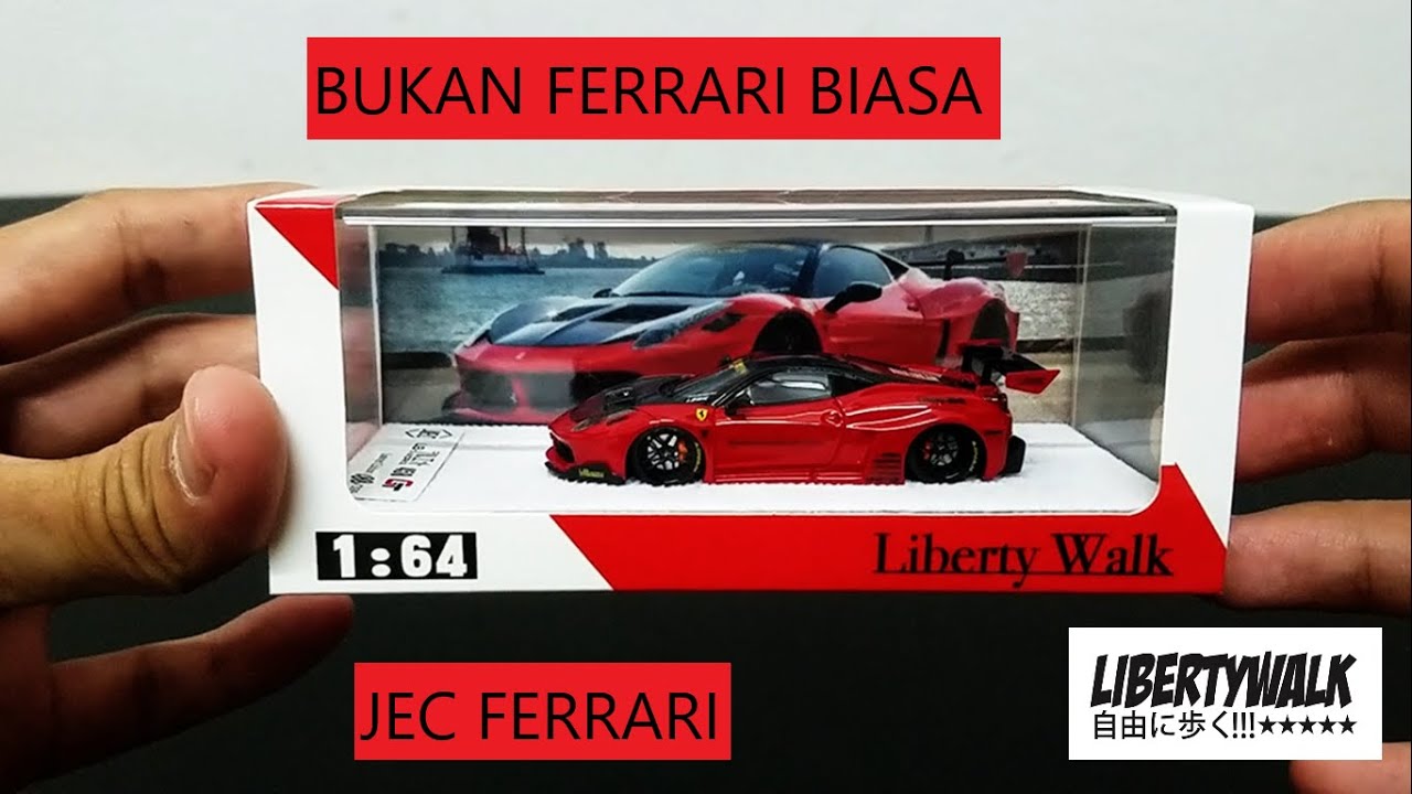 JEC Diecast 1:64 Ferrari 458 GT LB Walk Liberty Walk Red w/ Black