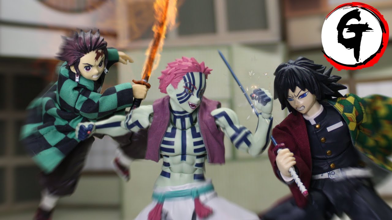 Tanjiro & Giyu VS Akaza -Demon Slayer stop motion 炭治郎&冨岡義勇