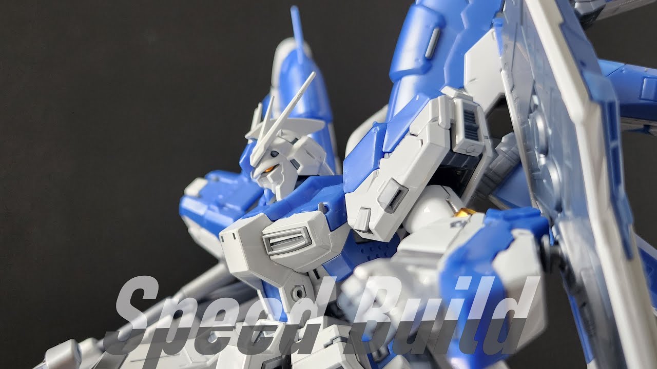 RG Hi-Nu Gundam Titanium Finish Speed Build - YouTube
