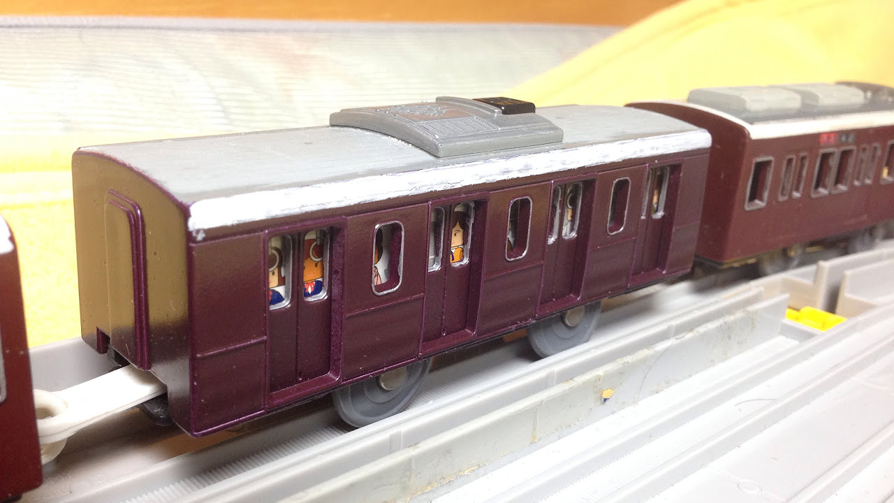 改造】 プラレール 阪急8000系の6ドア(中間車）つくってみたTakaratomy