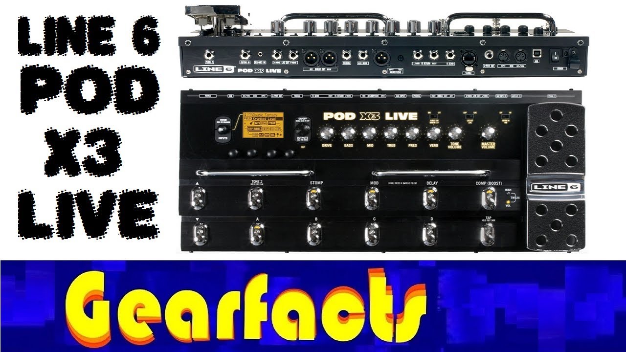Line 6 POD X3 LIVE multi effects pedal pure muscle! - YouTube