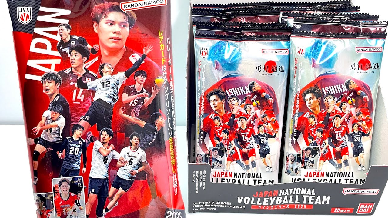 JAPAN NATIONAL VOLLEYBALL TEAM Twin Wafers 2025 
