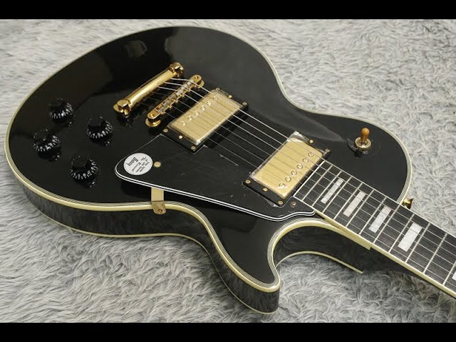 1990's Fernandes Burny RLC-70 LP Custom Black ALL Mahogany