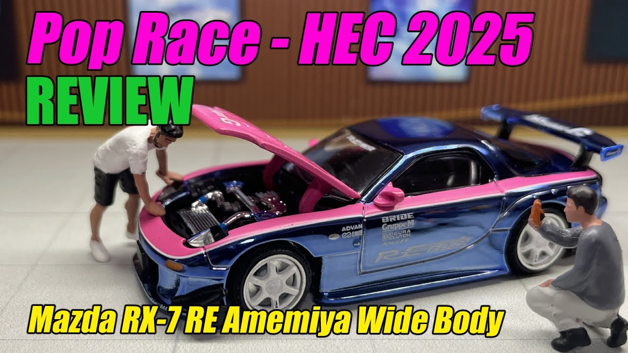 POP RACE RX-7 RE Amemiya HEC 2025 – Blue Chrome Limited Edition