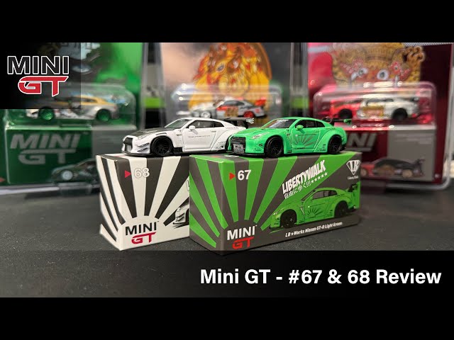 Mini GT - LB Works Nissan GT-R Light Green #67 MGT00067 & LB Works