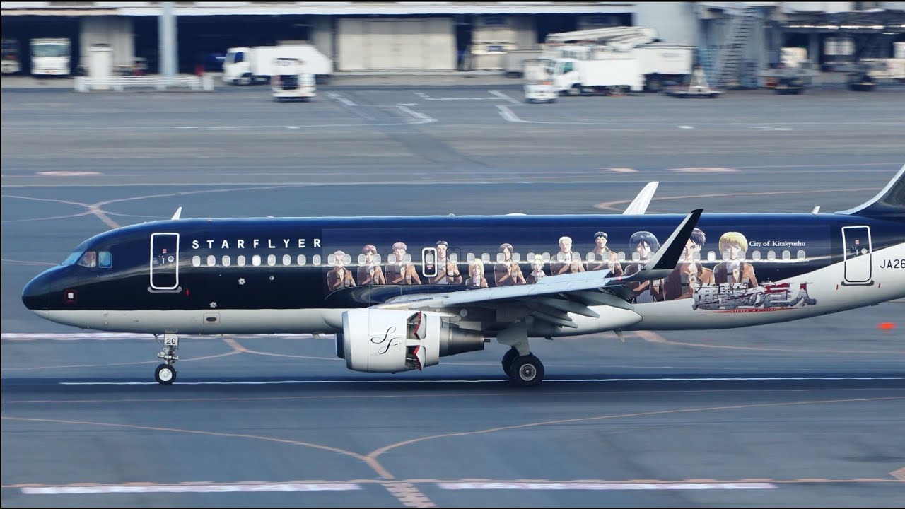 Star Flyer 進撃の巨人 ジェットAttack on Titan sticker Airbus A320