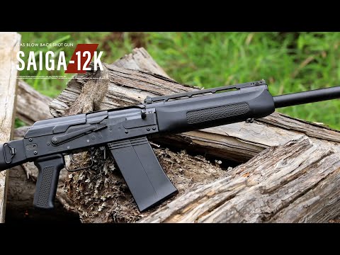 東京マルイ【ガスブローバック ショットガン】SAIGA-12K - YouTube